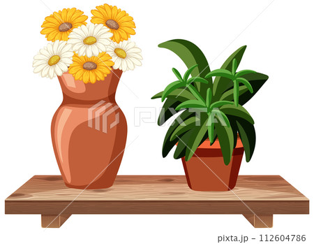 Floral and Foliage Indoor Display 112604786