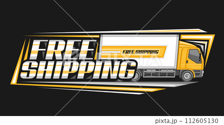 Vector logo for Free Shipping 112605130