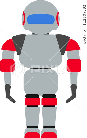 Illustration of Robot Icon in Flat Style. Vector Illustration Illustration of Robot Icon in Flat Style. Vector Illustration 112605292