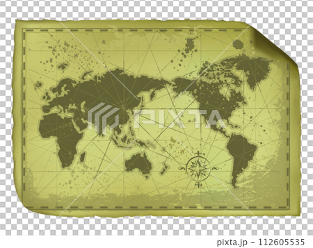 世界地圖_舊地圖02_綠色 112605535