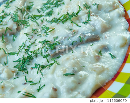 Baltic herring with cream sauce Baltic herring with cream sauce 112606070