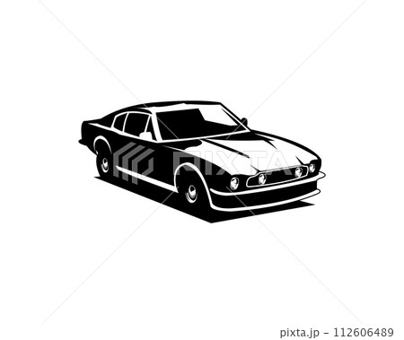 1964Aston Martin isolated on white background seen from the side. best for logos, badges, emblems, icons and for the car industry. vector illustration available in eps 10. 1964Aston Martin isolated on white background seen from the side. best for logos, badges, emblems, icons and for the car industry. vector illustration available in eps 10. 112606489
