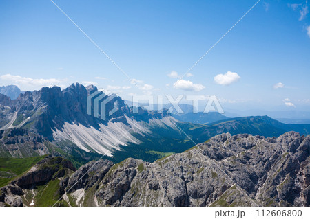 Odle group view, dolomites landscape Odle group view, dolomites landscape 112606800