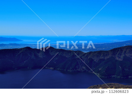神奈川県 箱根駒ヶ岳ロープウェイ頂上からの風景 神奈川県 箱根駒ヶ岳ロープウェイ頂上からの風景 112606823