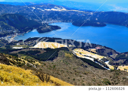 神奈川県 箱根駒ヶ岳ロープウェイ頂上からの風景 112606826