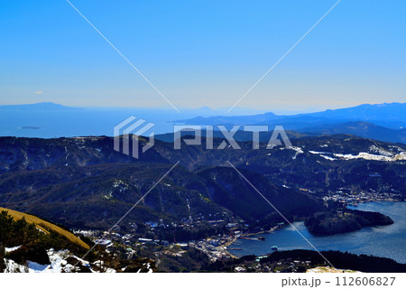 神奈川県 箱根駒ヶ岳ロープウェイ頂上からの風景 112606827