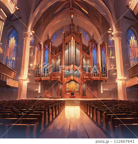 クラシックコンサートのステージ 112607641