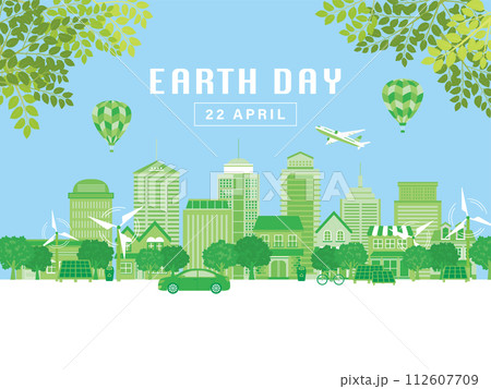 アースデー エコな街並み アースデー エコな街並み 112607709