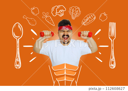 Weight loss and healthy lifestyle concept, picture for advertising Weight loss and healthy lifestyle concept, picture for advertising 112608627