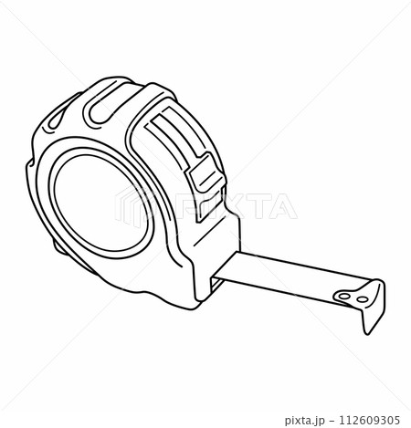 Construction Tape Measure outline object 112609305