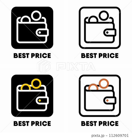 Best price vector information sign Best price vector information sign 112609701