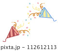 カラフルなクラッカーのイラスト 112612113