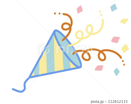 カラフルなクラッカーのイラスト 112612115