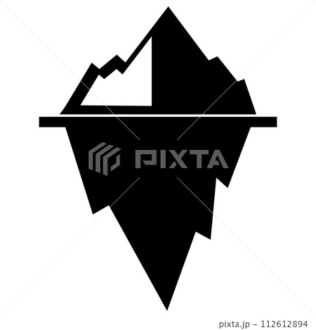 iceberg icon. snow iceberg mountain sign. winter symbol. flat style. 112612894