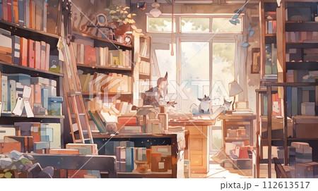 積み上げられた本 112613517