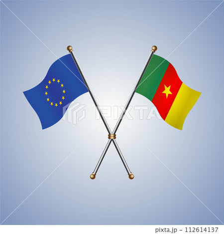 Europe and Cameroon flags relations 112614137