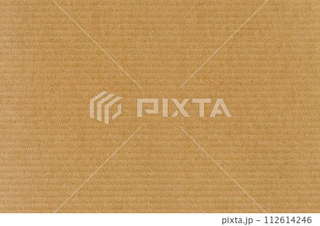 Kraft paper texture horizontal striped pattern, texture and pattern of empty brown cardboard sheet. Kraft paper texture horizontal striped pattern, texture and pattern of empty brown cardboard sheet. 112614246