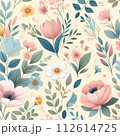 Beautiful pastel floral background. Concept for nature, spring and Easter. 112614725