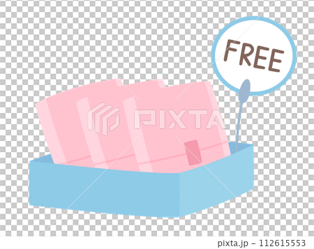 Free sanitary napkin illustration 112615553