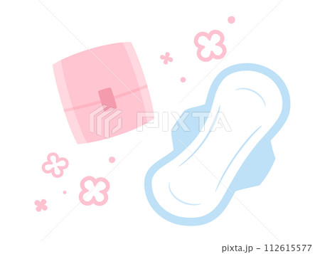 生理用ナプキンのイラスト 112615577