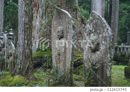 真言宗の総本山高野山 奥之院のお地蔵様 真言宗の総本山高野山 奥之院のお地蔵様 112615745