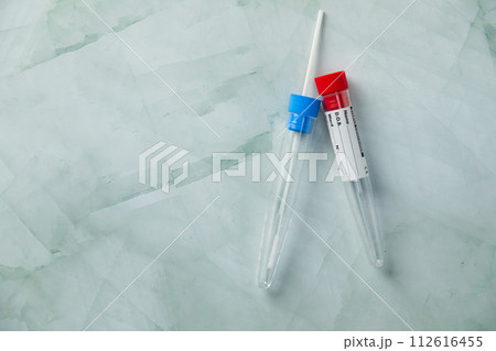 test tubes on the table  112616455