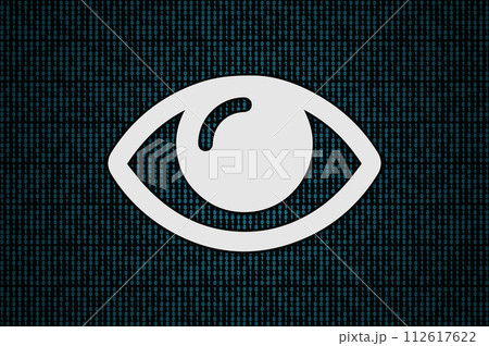 Big Brother's eye on a binary code 112617622