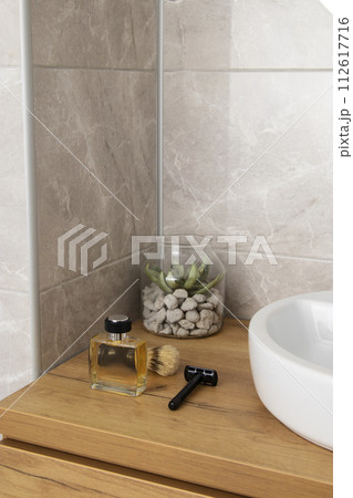 beautiful luxury white bathtub decoration in bathroom 112617716