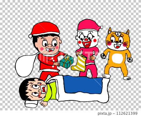 Santa Claus giving presents Santa Claus giving presents 112621399