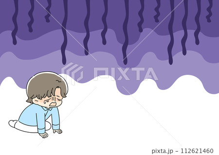 絶望するイメージイラスト素材 絶望するイメージイラスト素材 112621460