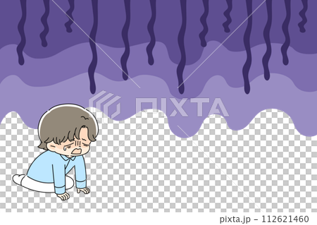 絶望するイメージイラスト素材 絶望するイメージイラスト素材 112621460