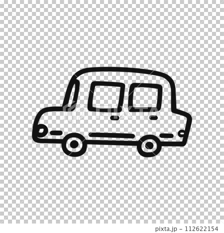 車・乗り物・線画 112622154