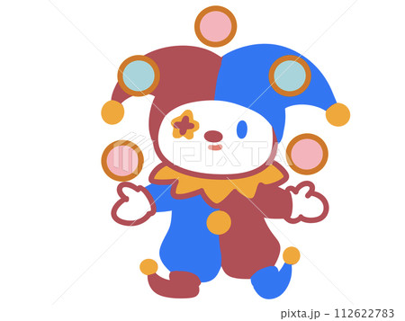 かわいいピエロのイラスト 112622783