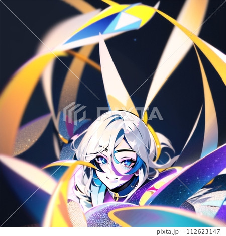 星を持つ女性 112623147