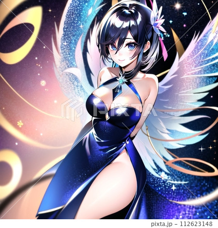 美しい女性のイラスト 112623148