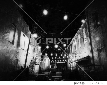 alley with lights 112623166