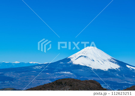 神奈川県 箱根駒ケ岳ロープウェーからの富士山の風景 神奈川県 箱根駒ケ岳ロープウェーからの富士山の風景 112623251