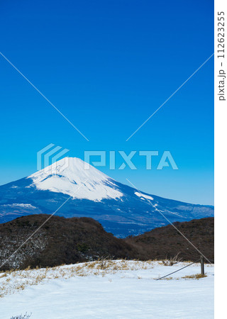 神奈川県　箱根駒ケ岳ロープウェーからの富士山の風景 112623255