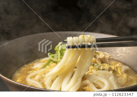 牡蠣の卵あんかけうどん　箸あげ 112623347