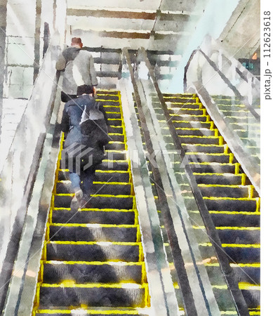 エスカレーター 112623618