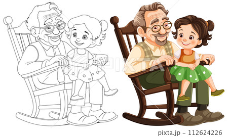 Grandfather's Love and Wisdom Shared 112624226