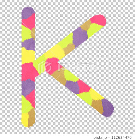 アルファベット「K」の飾り文字 112624470