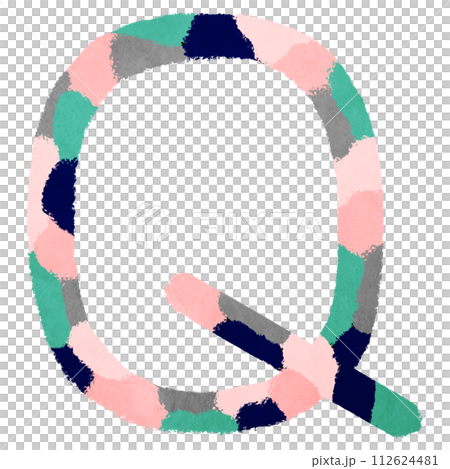Decorative letters of the alphabet "Q" Decorative letters of the alphabet "Q" 112624481
