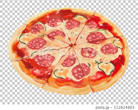 義大利辣香腸披薩(整切) 義大利辣香腸披薩(整切) 112624803