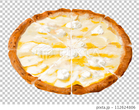 Quattro Formaggi Pizza (whole cut) 112624806