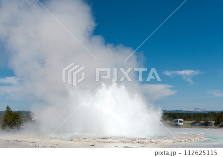 Geyser eruption in Yellowstone 112625115