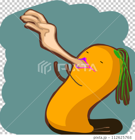 我非常想要一根胡蘿蔔,以至於我的手從喉嚨伸出來了。 我非常想要一根胡蘿蔔,以至於我的手從喉嚨伸出來了。 112625768