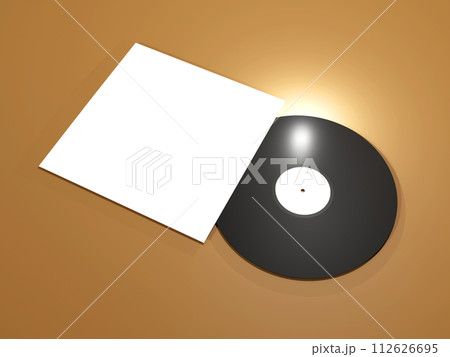 LPレコードのモックアップ 112626695