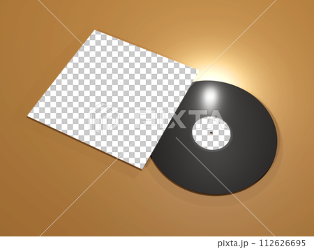 LPレコードのモックアップ 112626695