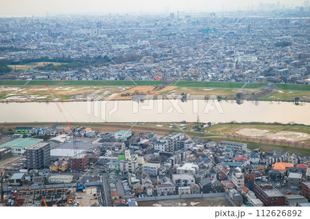 千葉県市川市 アイ・リンクタウン展望施設からの街並み 千葉県市川市 アイ・リンクタウン展望施設からの街並み 112626892